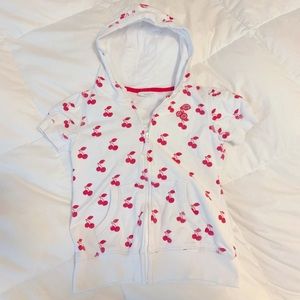 2/$15 Girls short sleeve zip up hoodie